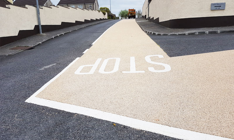 ANTI-SKID Surfacing Road Markings Nationwide Car Park Markings Antiskid  Surfaces Road Dublin Ireland Road Safety Anti Skid Road Markings